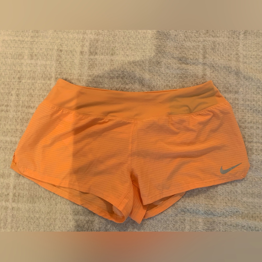 Nike Orange Athletic Mesh Shorts
